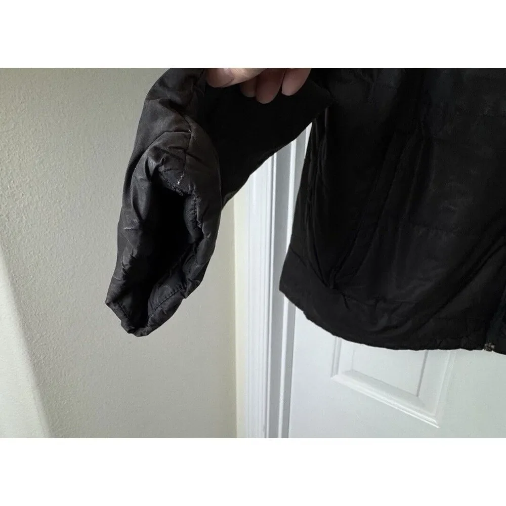 The North Face Long‎ Sleeve Full Zip Jacket Men's Size XL Windbreaker Black Top